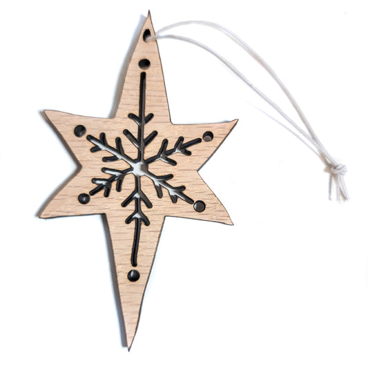 Christmas Wood Diffuser | Snowflake Star