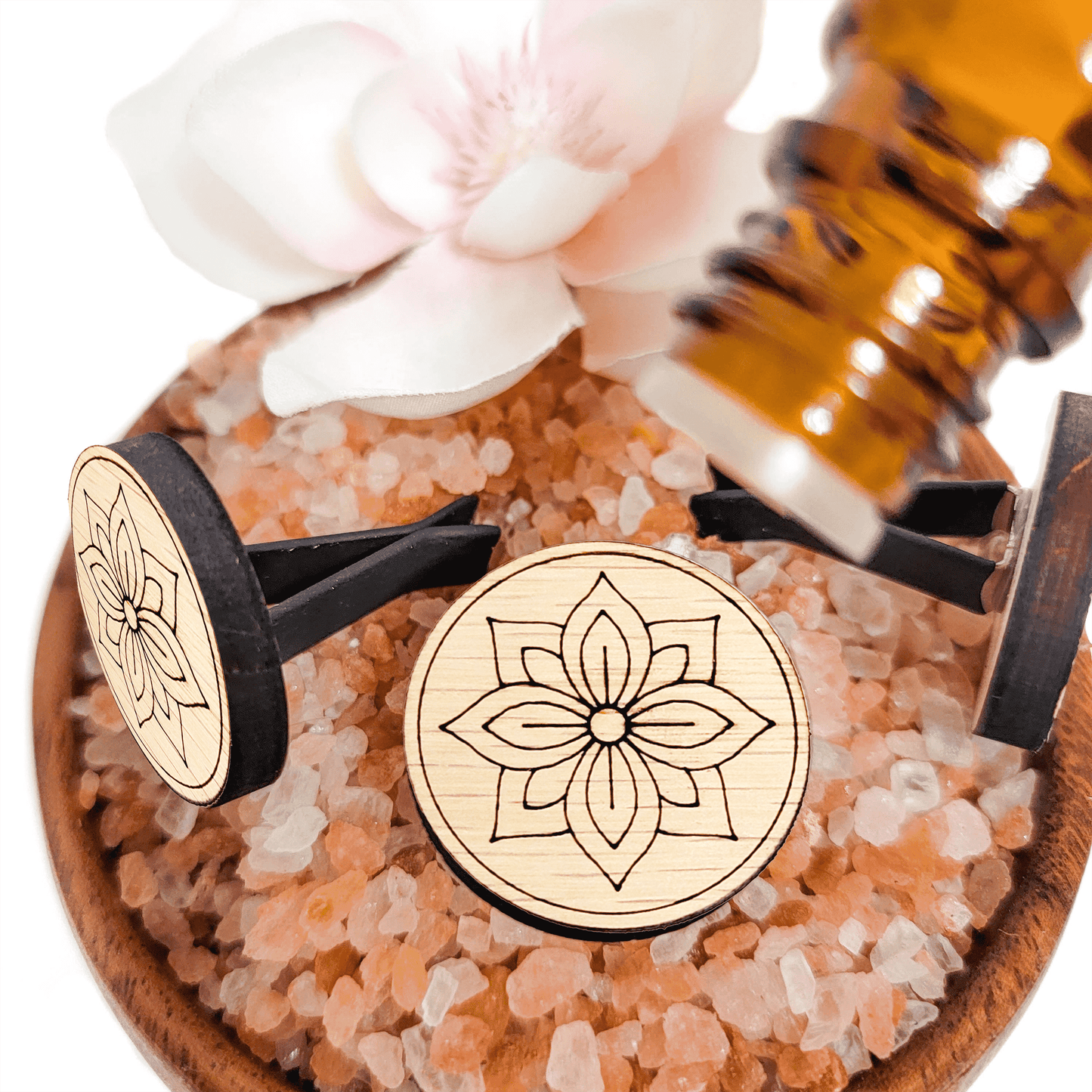 Wooden Car Vent Diffuser | Flower 1