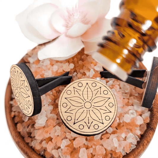 Wooden Car Vent Diffuser | Flower 2
