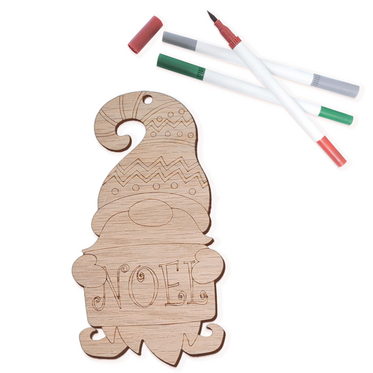 DIY Coloring Kit - Christmas Gnomes - NOEL