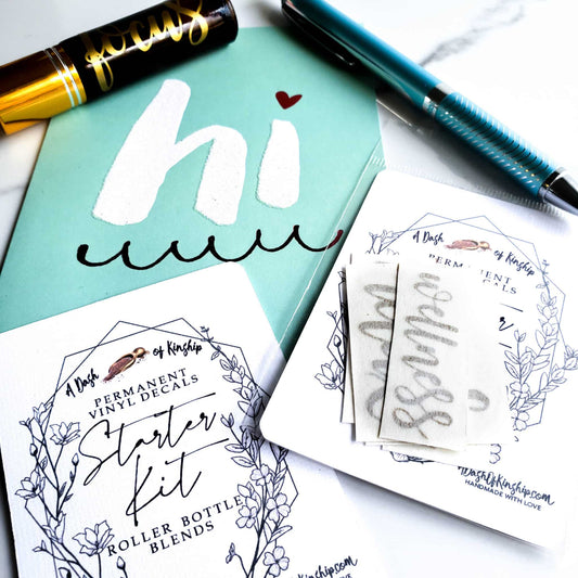 Starter Kit Essential Oil Roller Bottle Labels