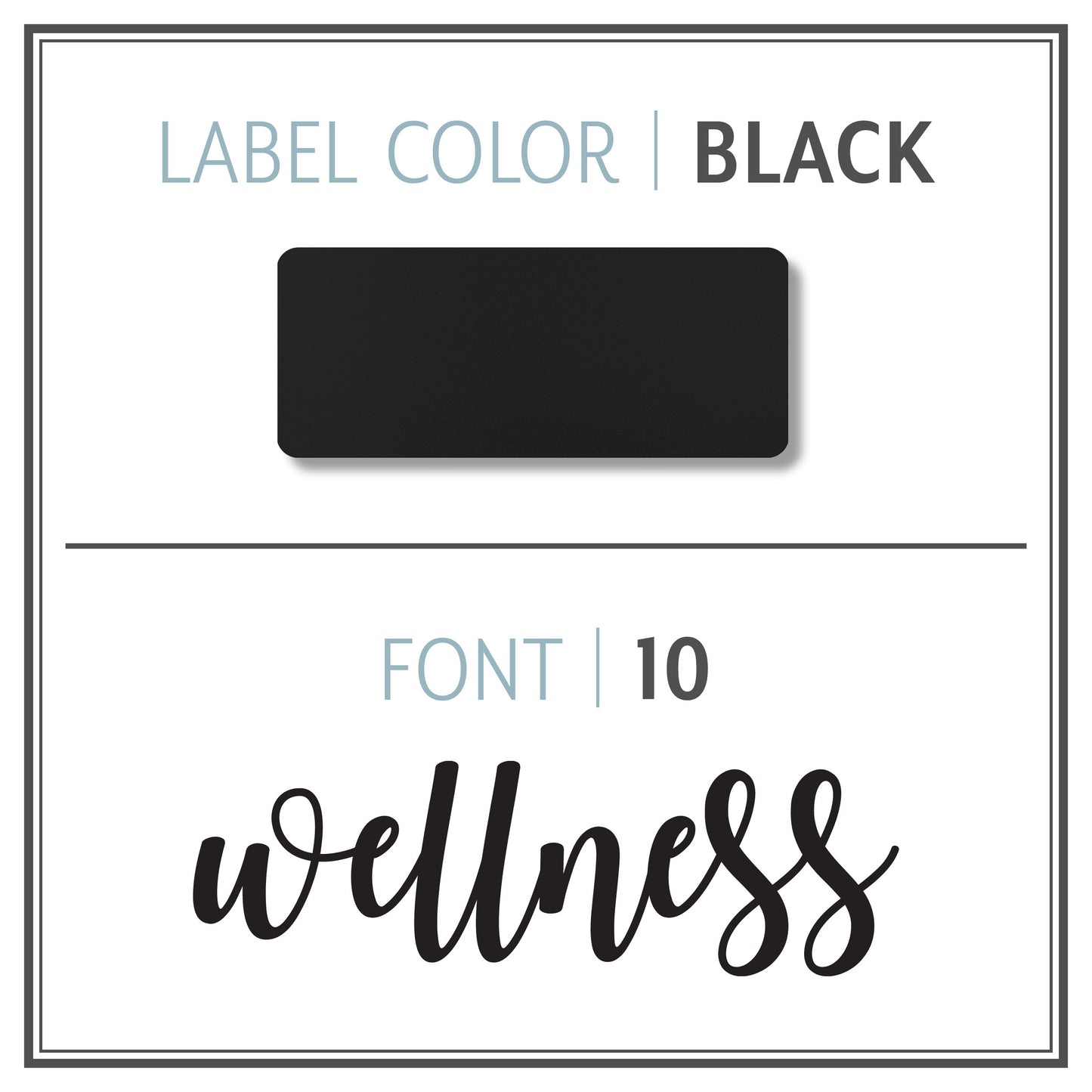 Custom Roller Bottle Label | Black OR White