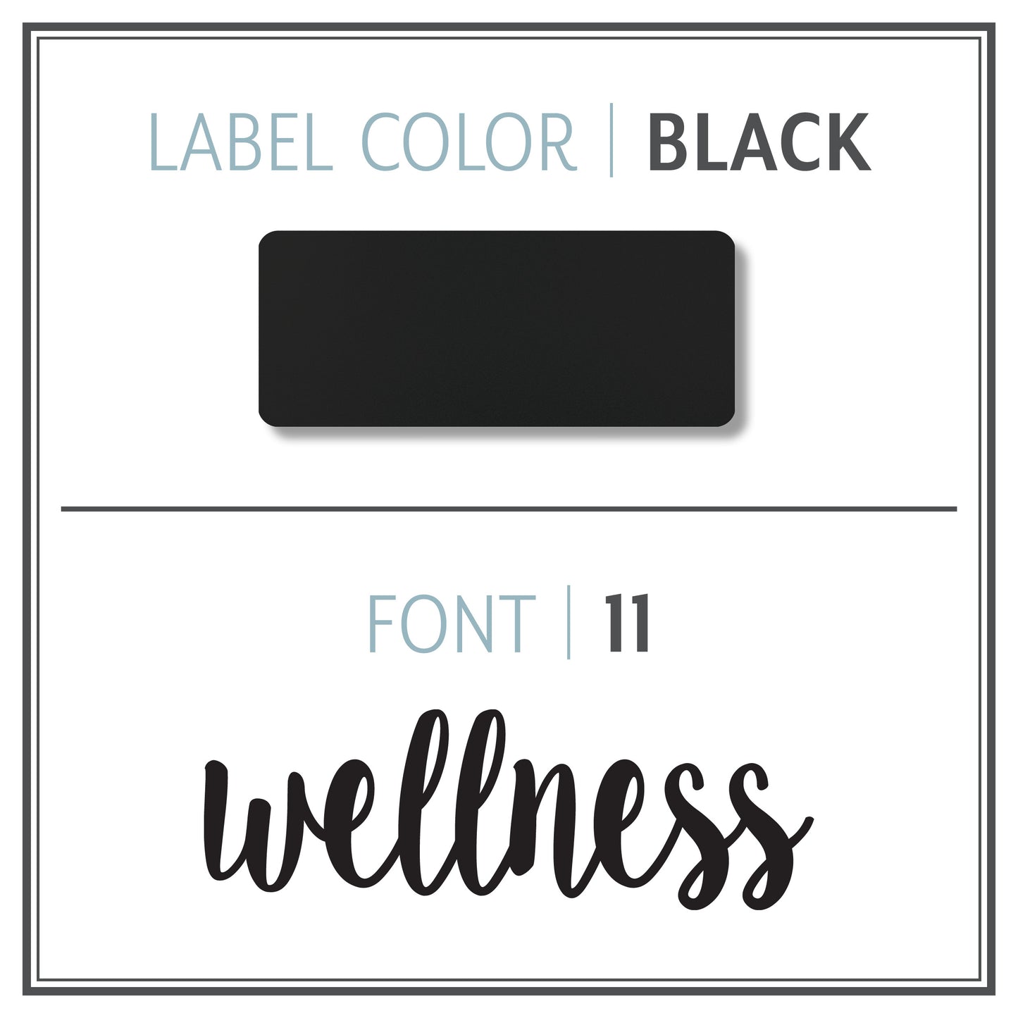 Custom Roller Bottle Label | Black OR White
