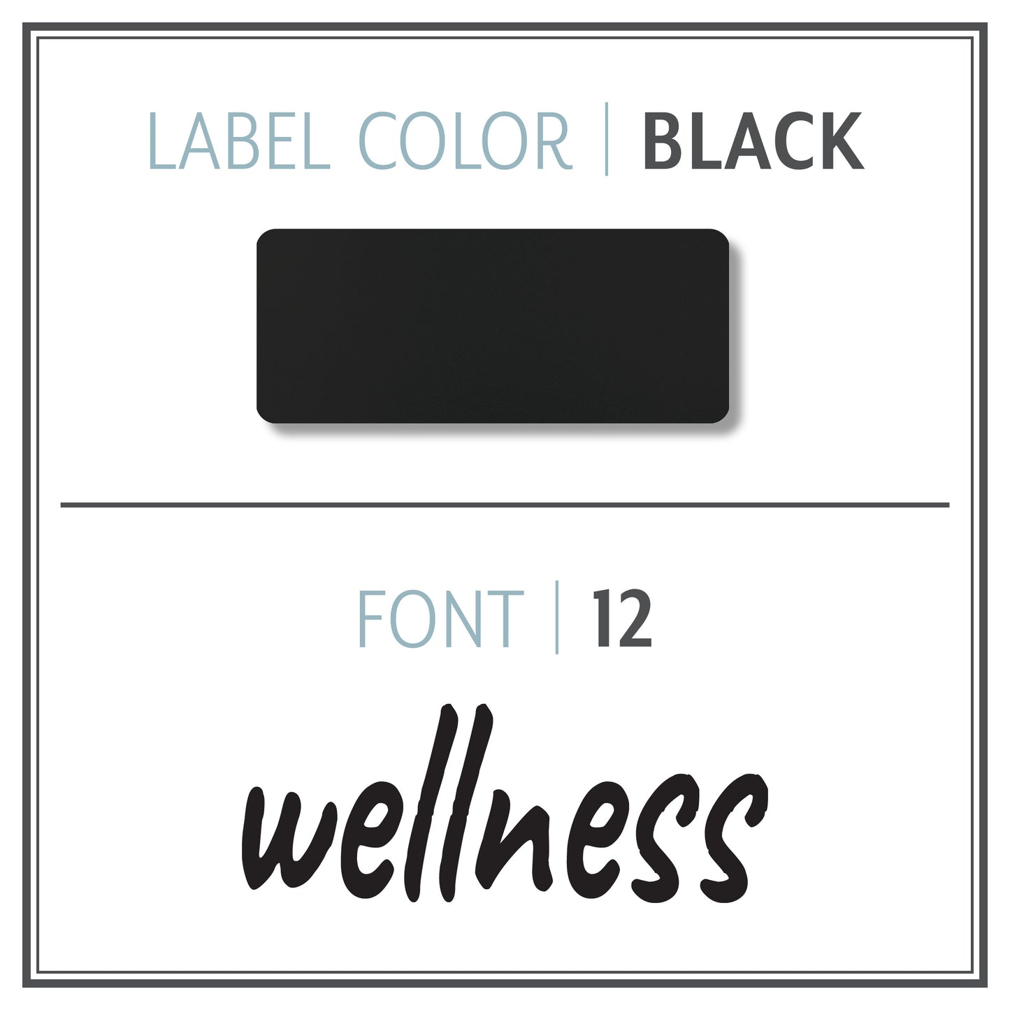 Custom Roller Bottle Label | Black OR White