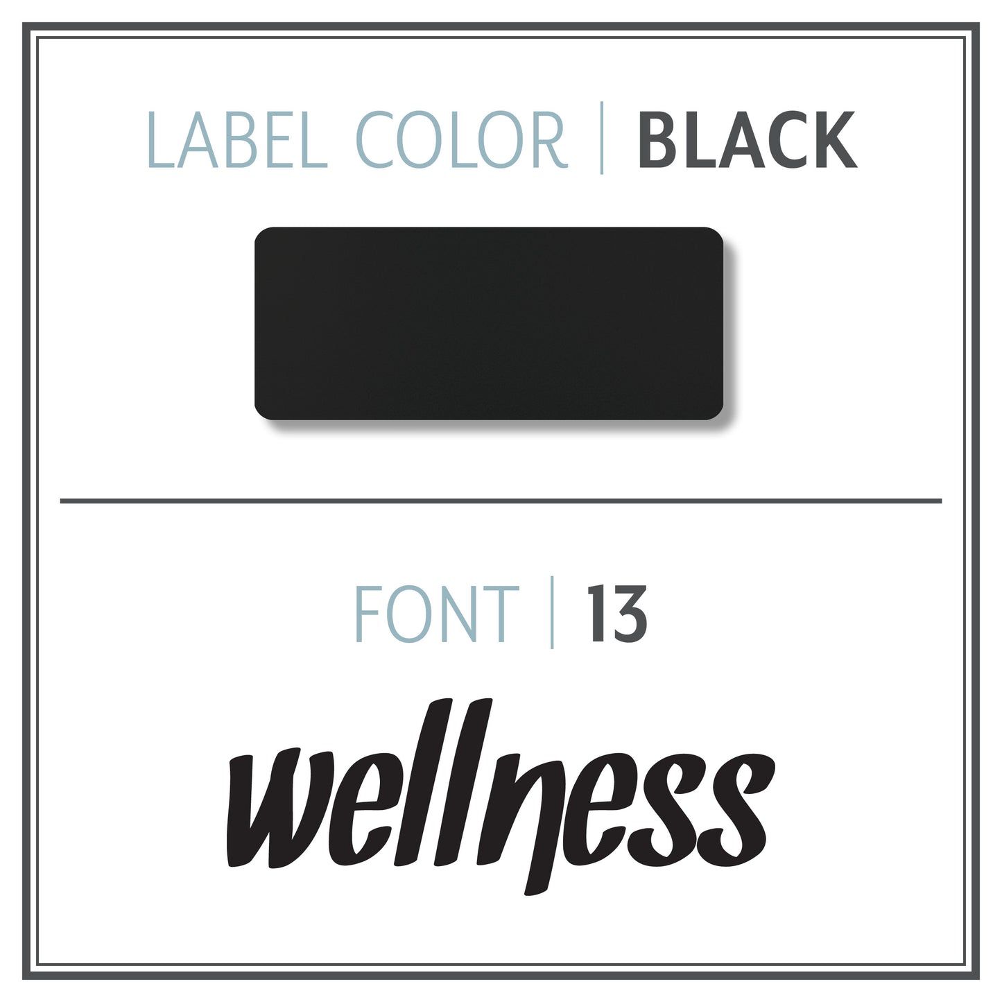Custom Roller Bottle Label | Black OR White
