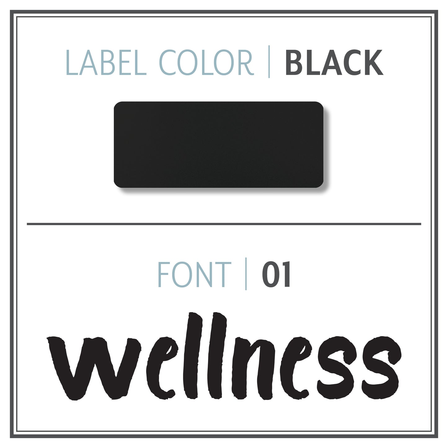 Custom Roller Bottle Label | Black OR White