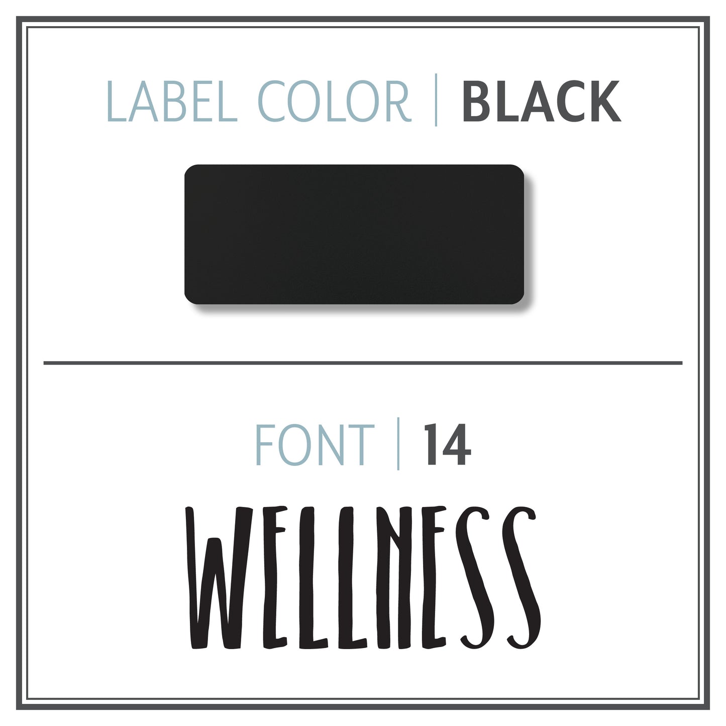 Custom Roller Bottle Label | Black OR White
