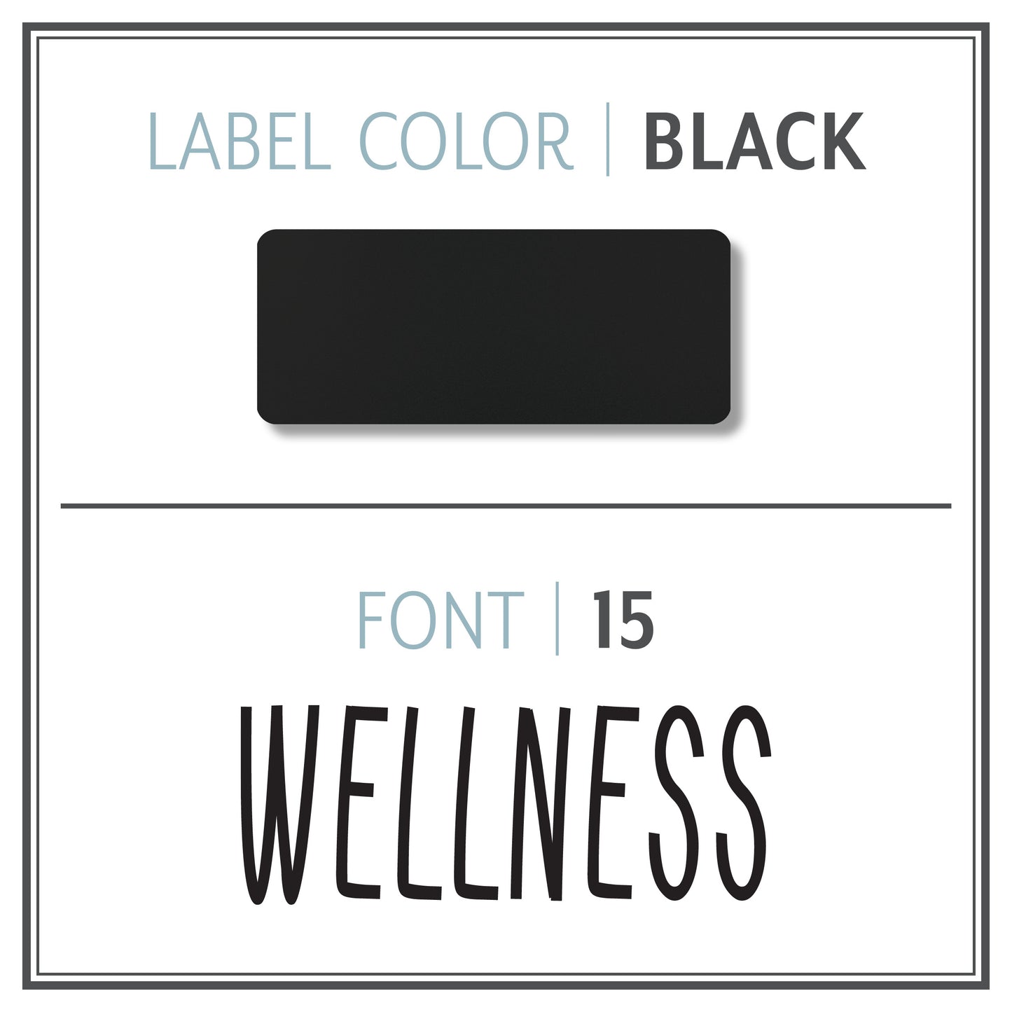 Custom Roller Bottle Label | Black OR White