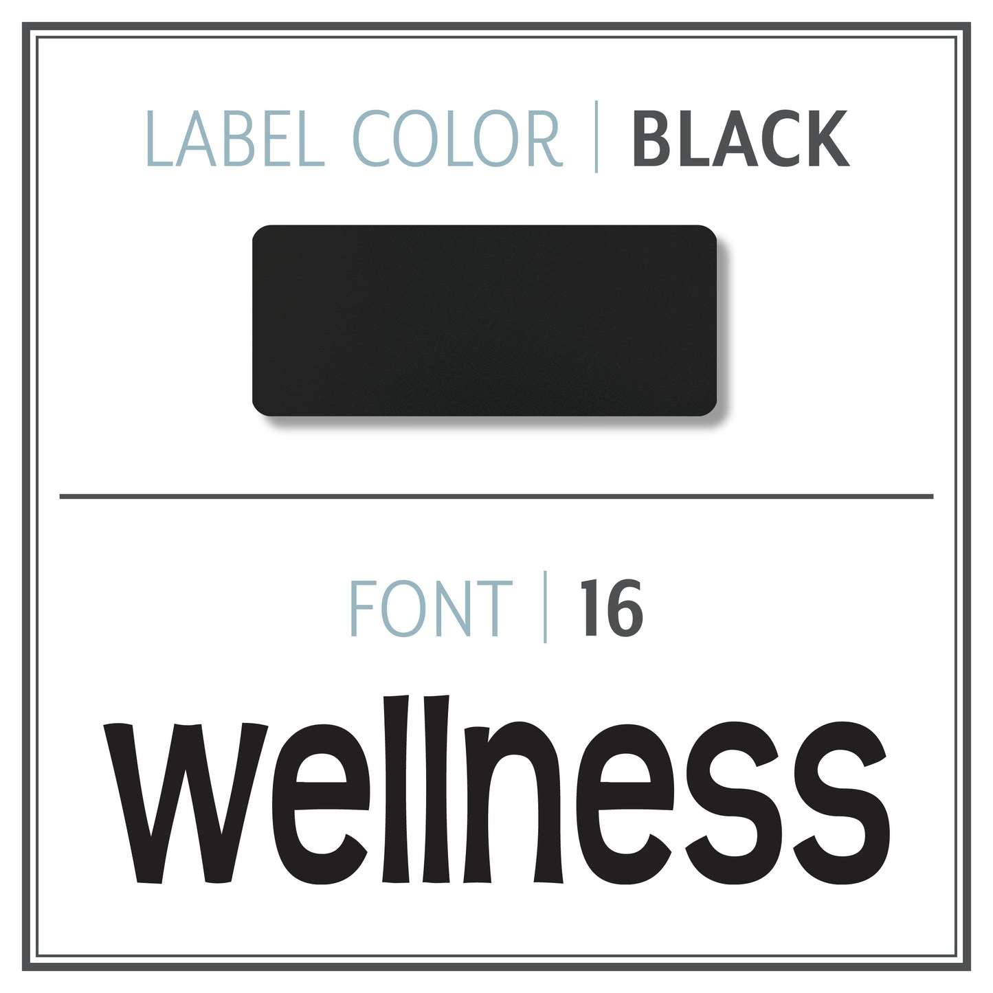Custom Roller Bottle Label | Black OR White
