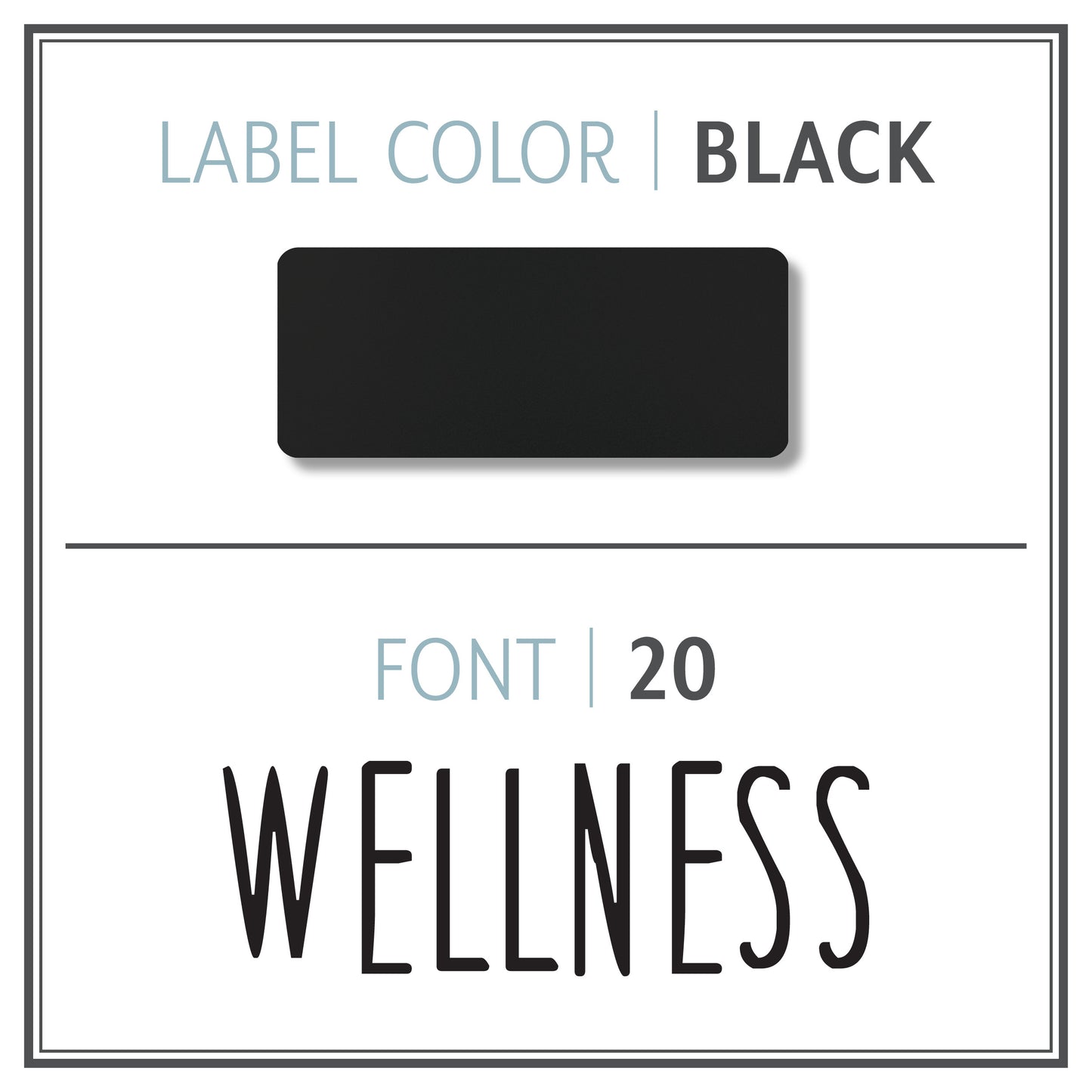 Custom Roller Bottle Label | Black OR White