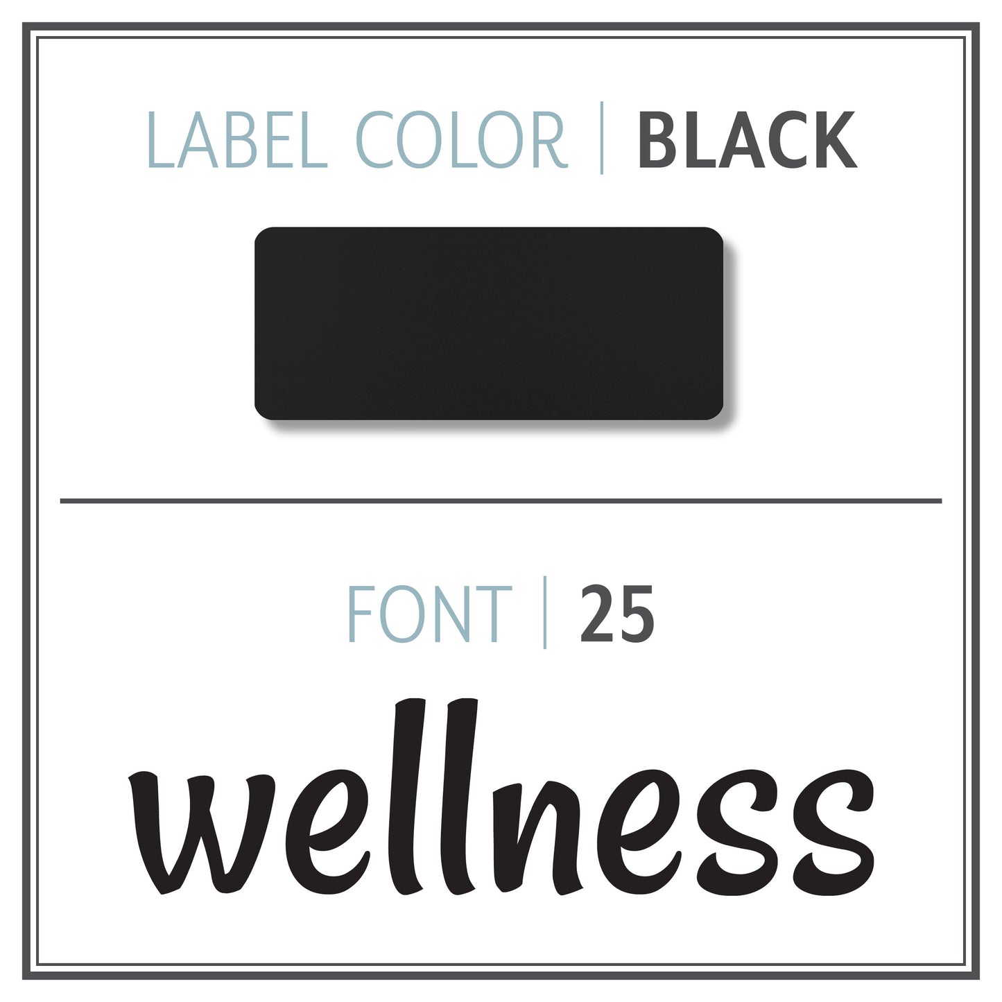 Custom Roller Bottle Label | Black OR White