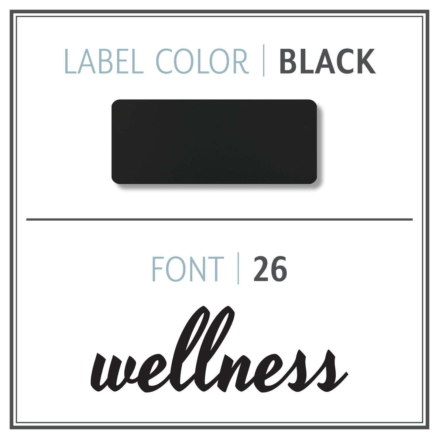 Custom Roller Bottle Label | Black OR White