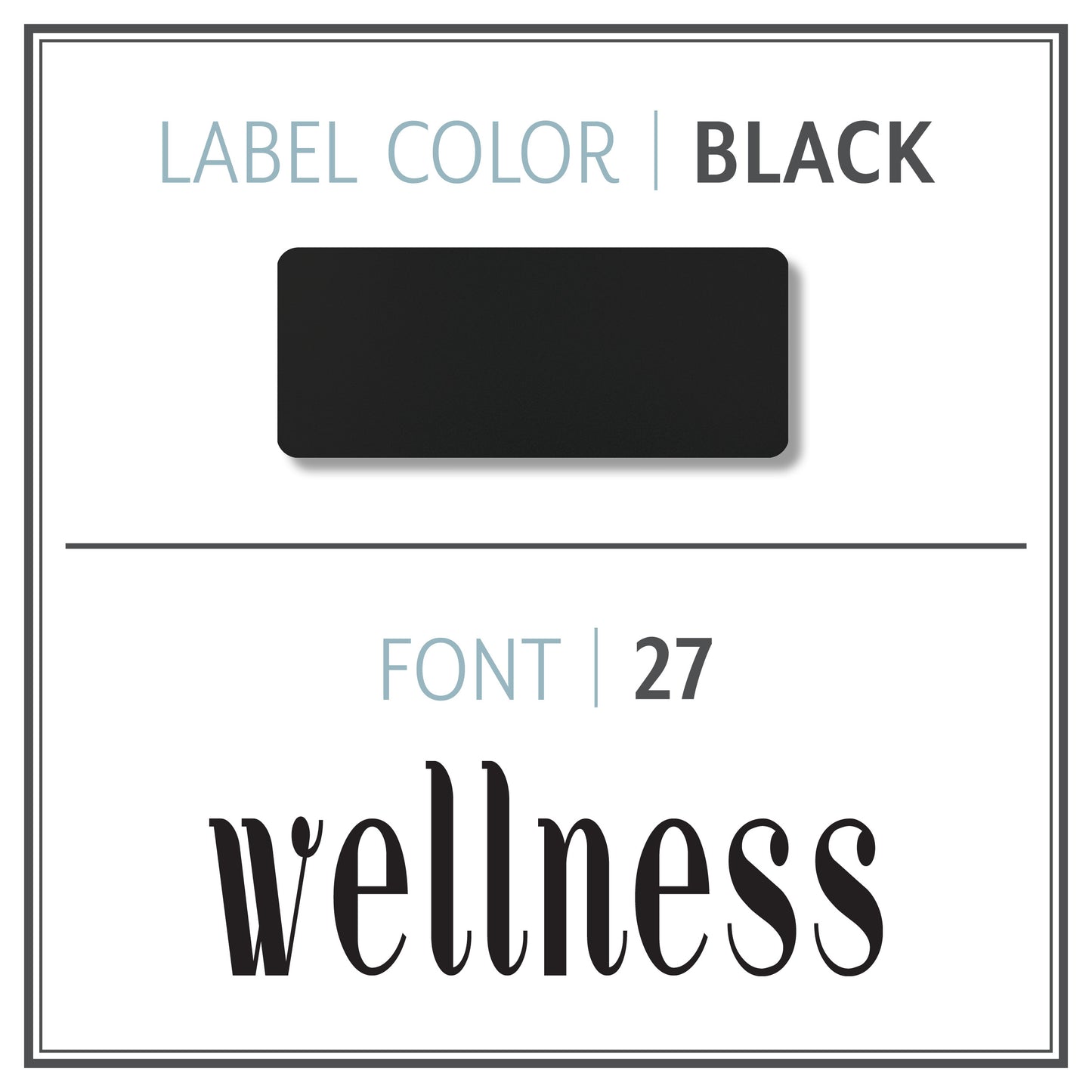 Custom Roller Bottle Label | Black OR White