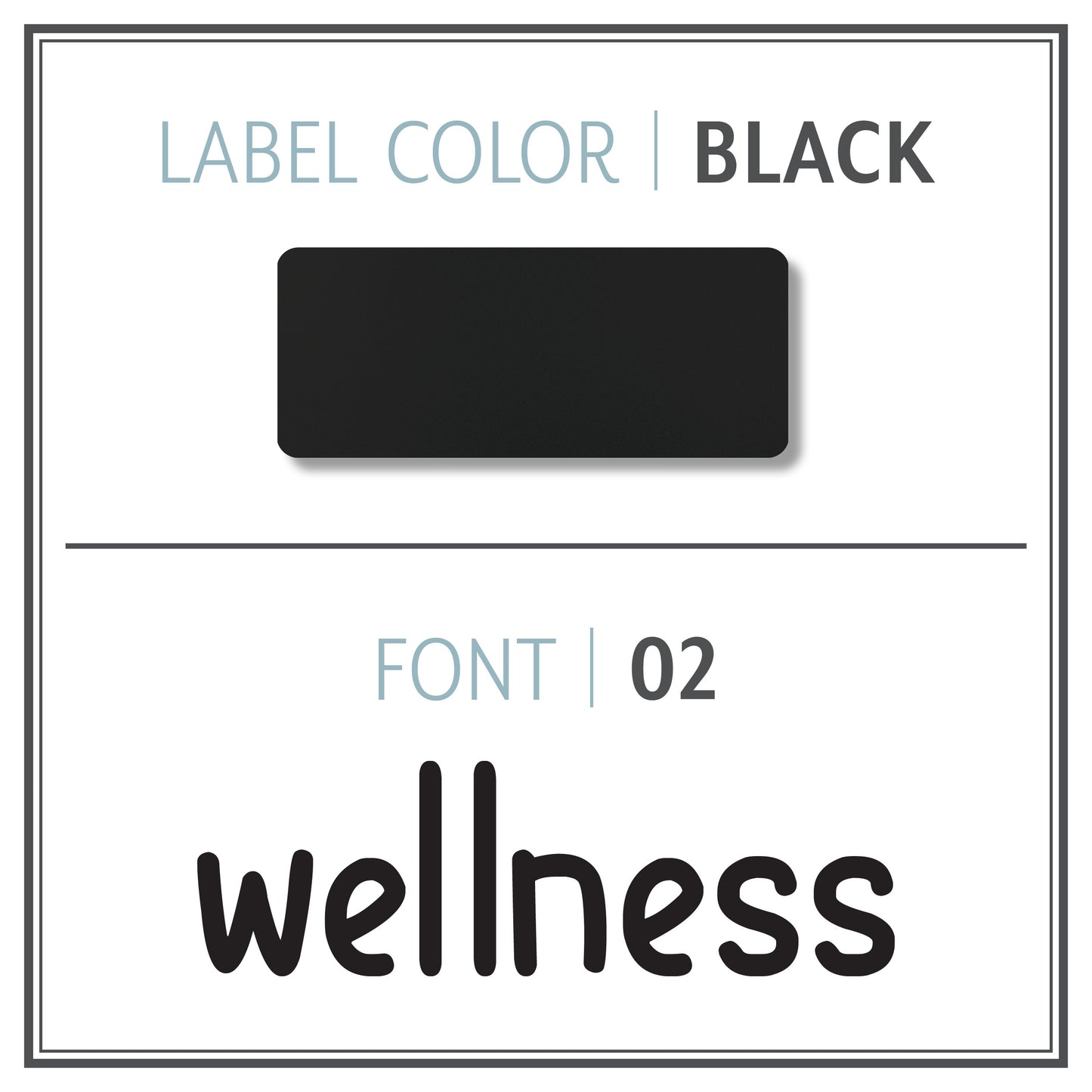 Custom Roller Bottle Label | Black OR White