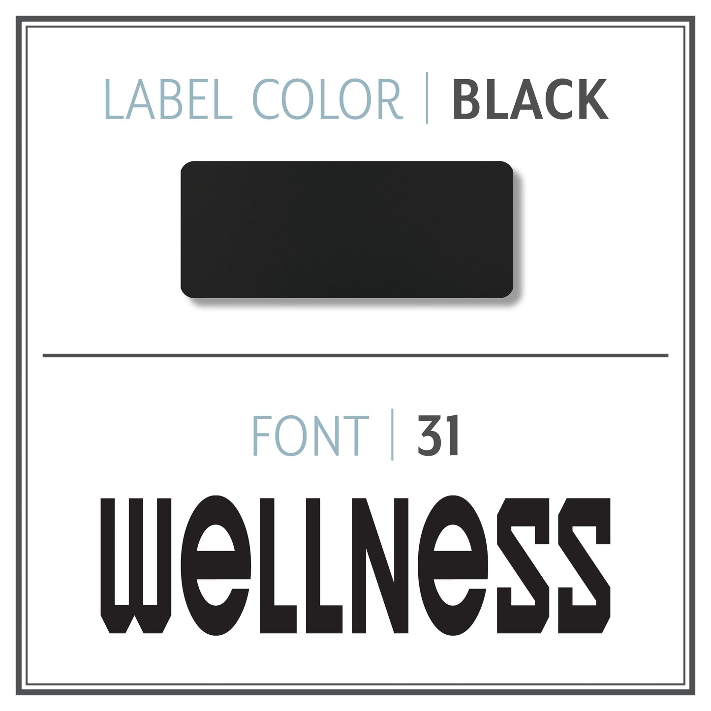 Custom Roller Bottle Label | Black OR White
