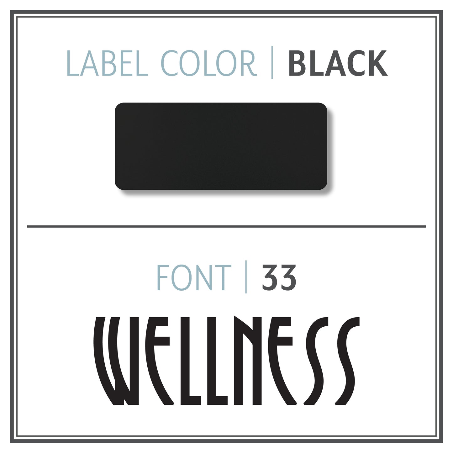 Custom Roller Bottle Label | Black OR White