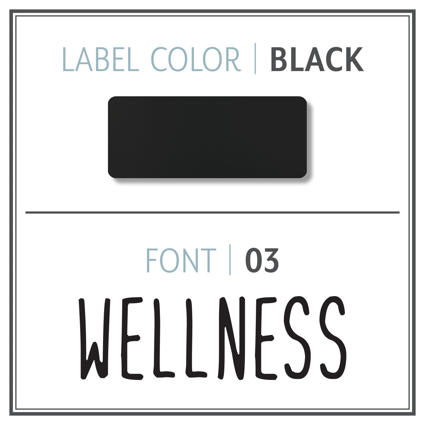 Custom Roller Bottle Label | Black OR White