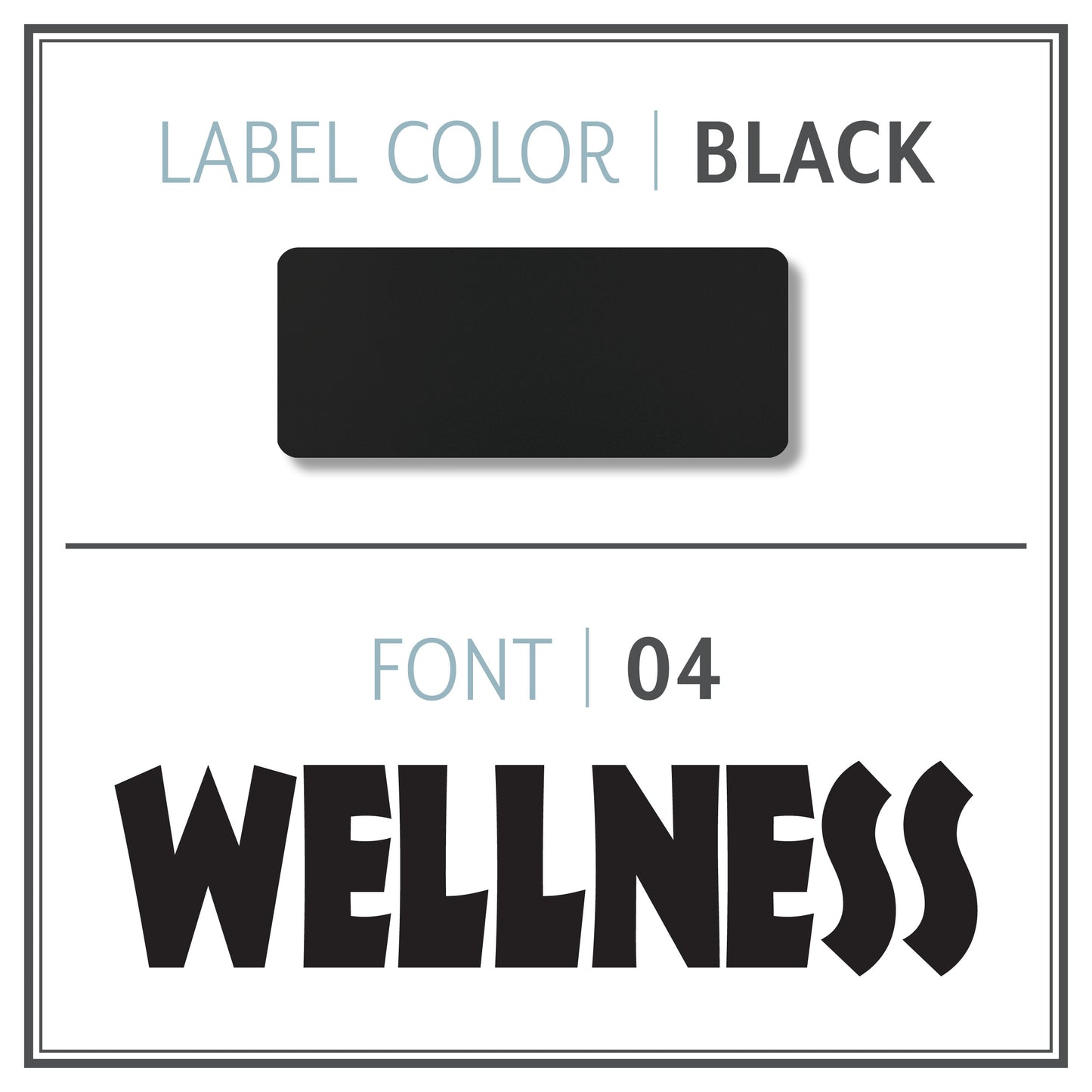 Custom Roller Bottle Label | Black OR White