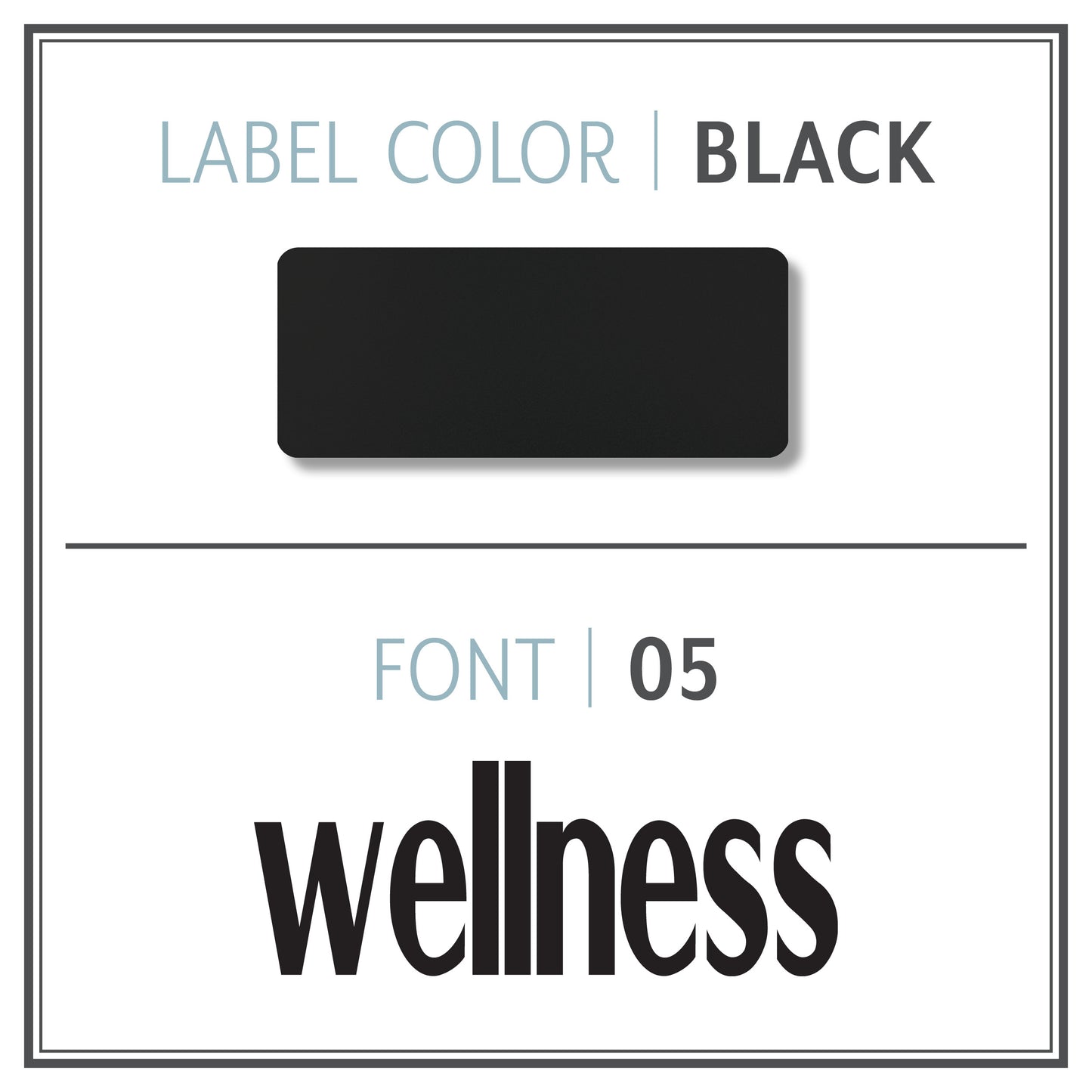 Custom Roller Bottle Label | Black OR White