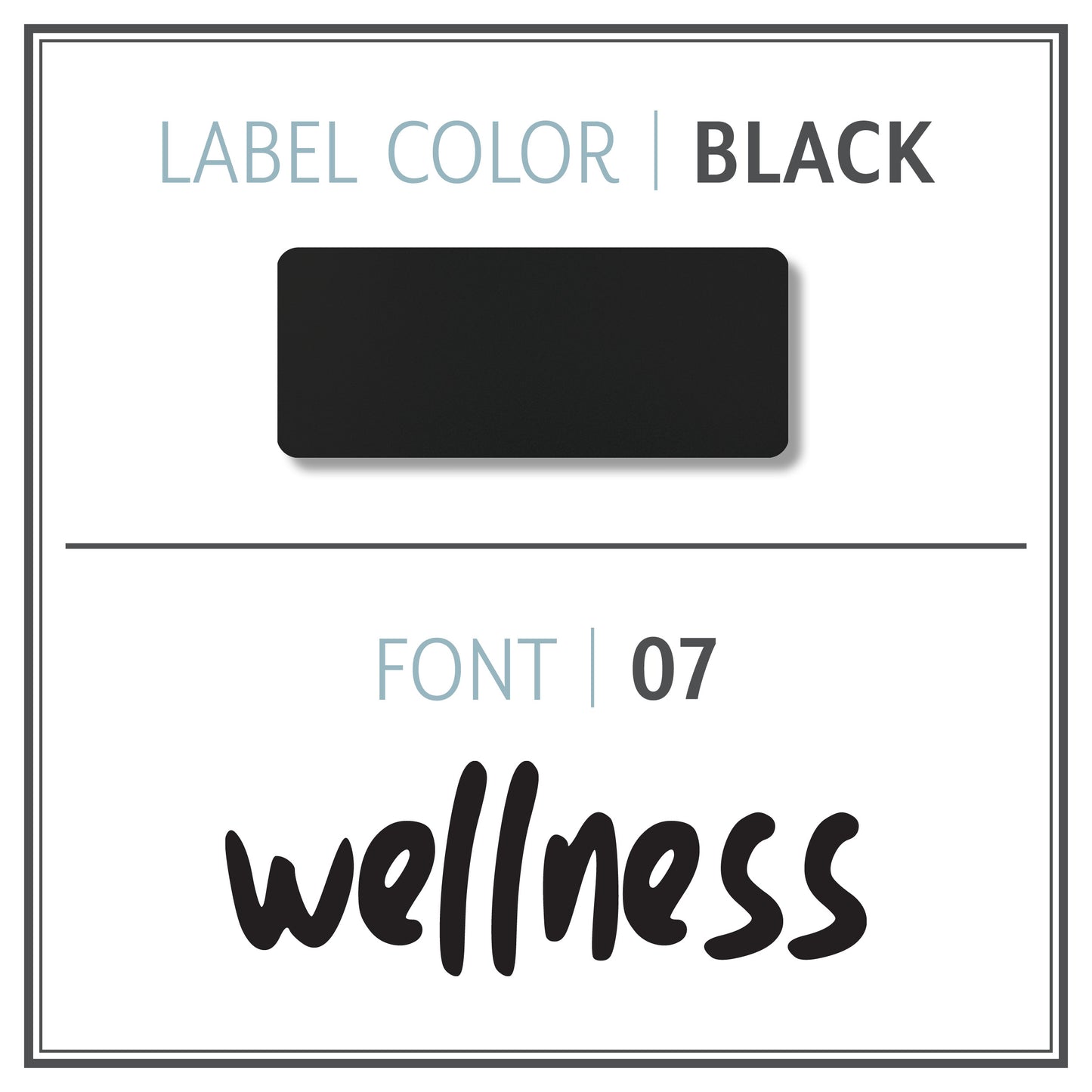 Custom Roller Bottle Label | Black OR White