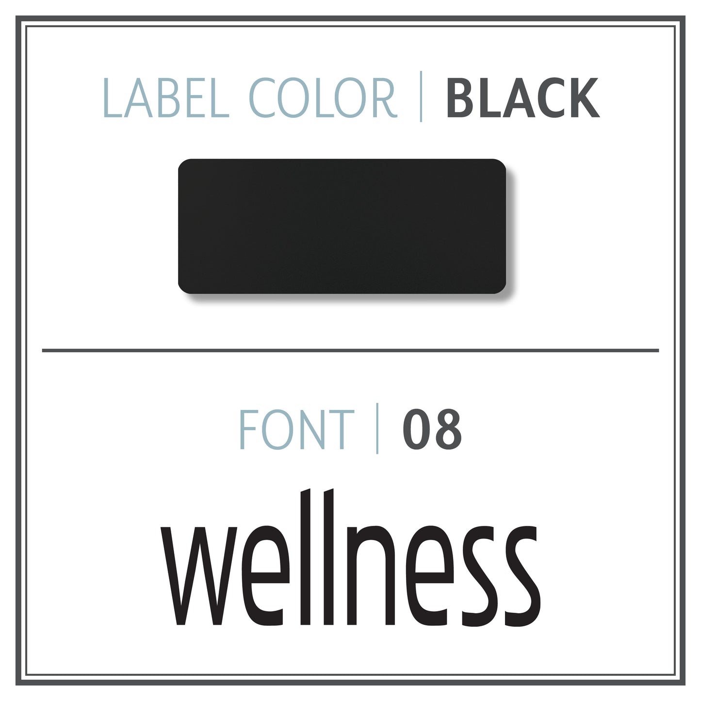 Custom Roller Bottle Label | Black OR White