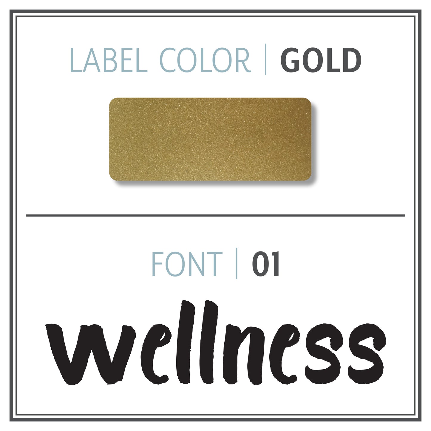 Custom Roller Bottle Label | Metallic