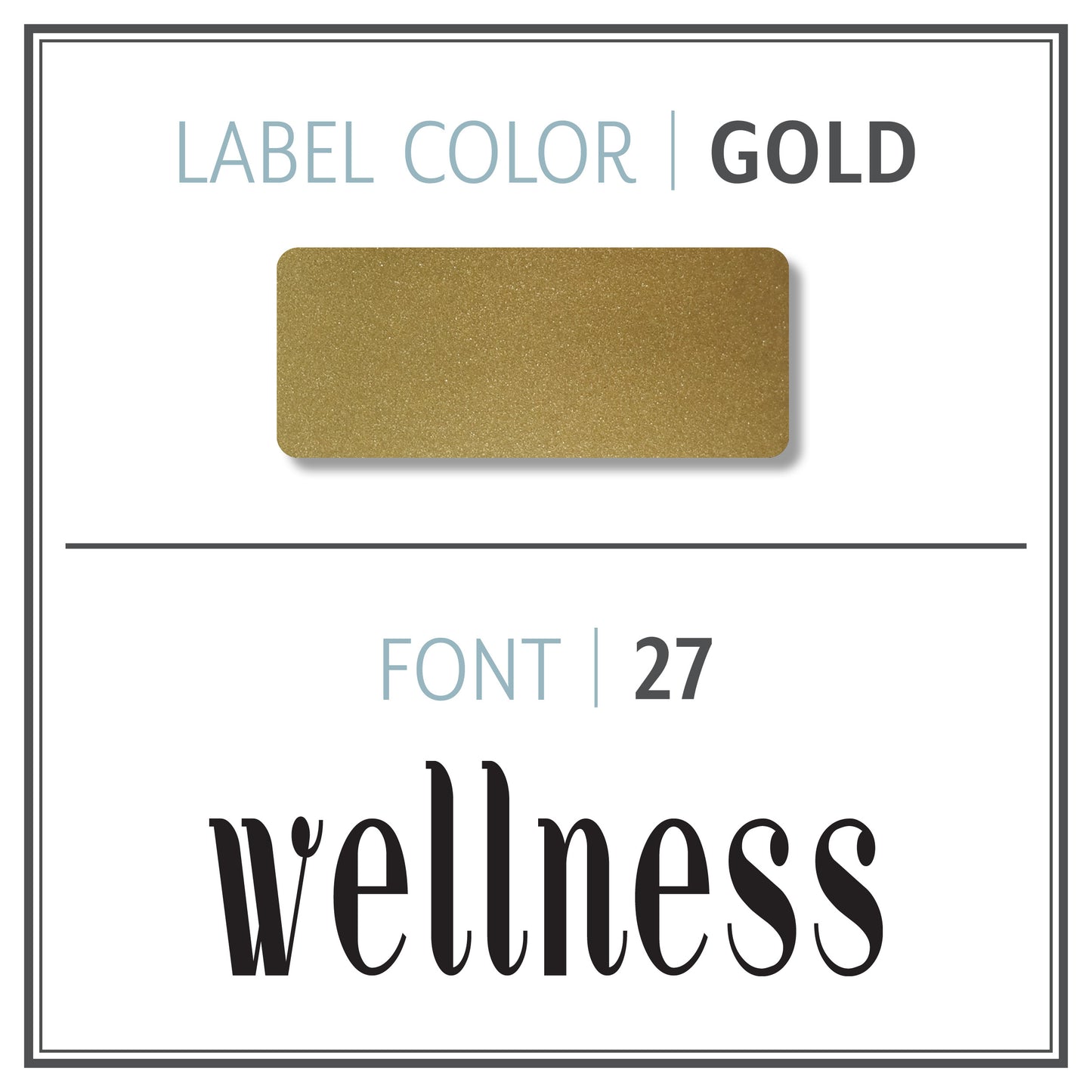 Custom Roller Bottle Label | Metallic