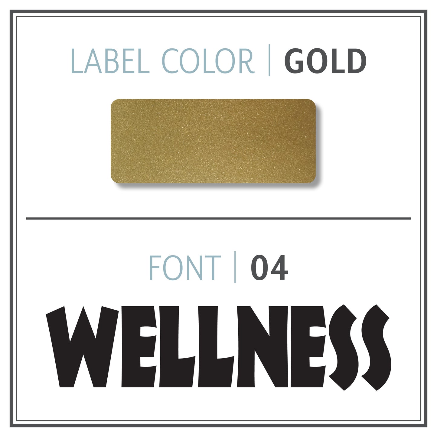 Custom Roller Bottle Label | Metallic