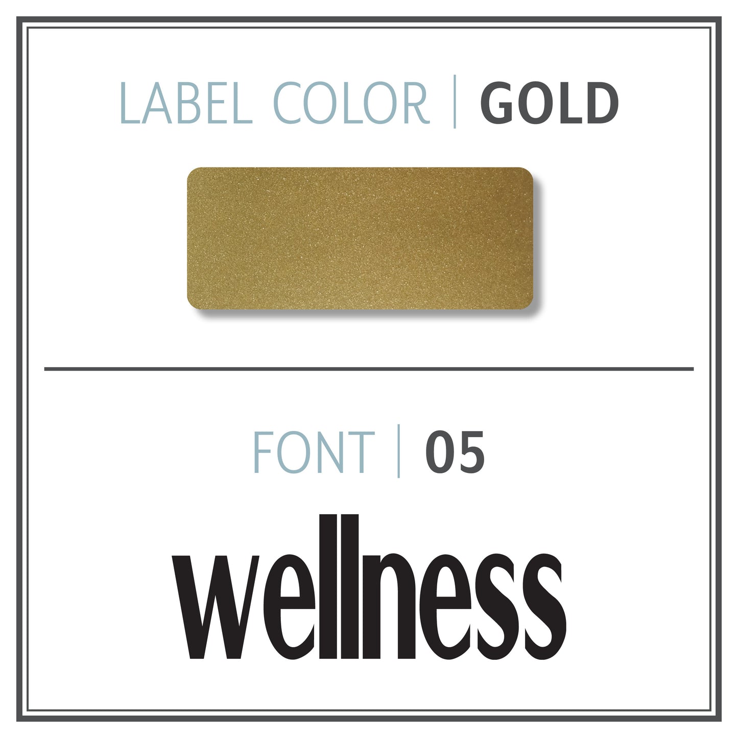 Custom Roller Bottle Label | Metallic