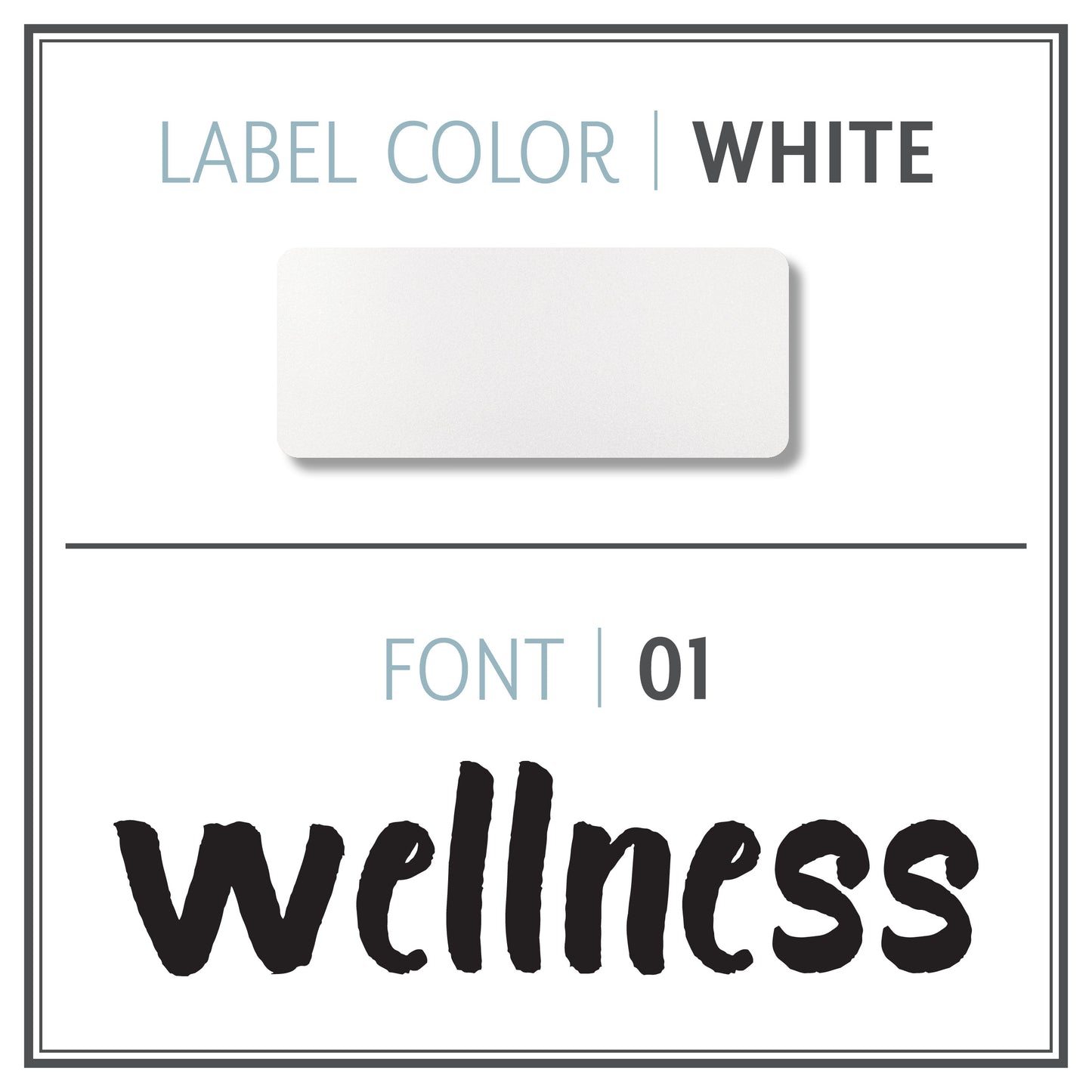 Custom Roller Bottle Label | Black OR White