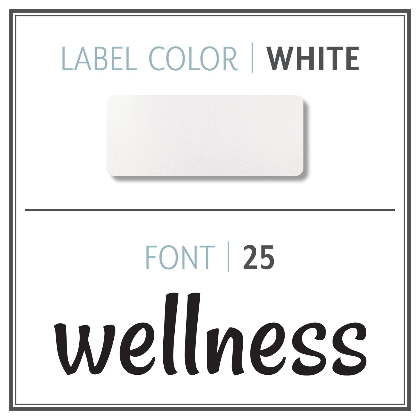 Custom Roller Bottle Label | Black OR White