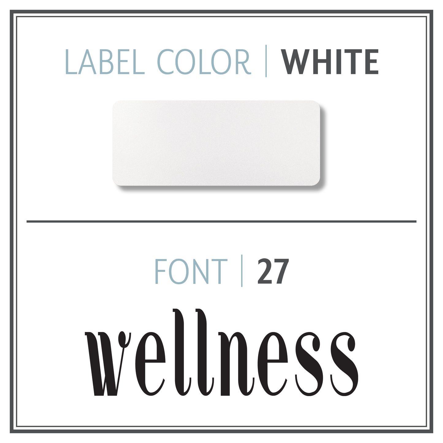 Custom Roller Bottle Label | Black OR White