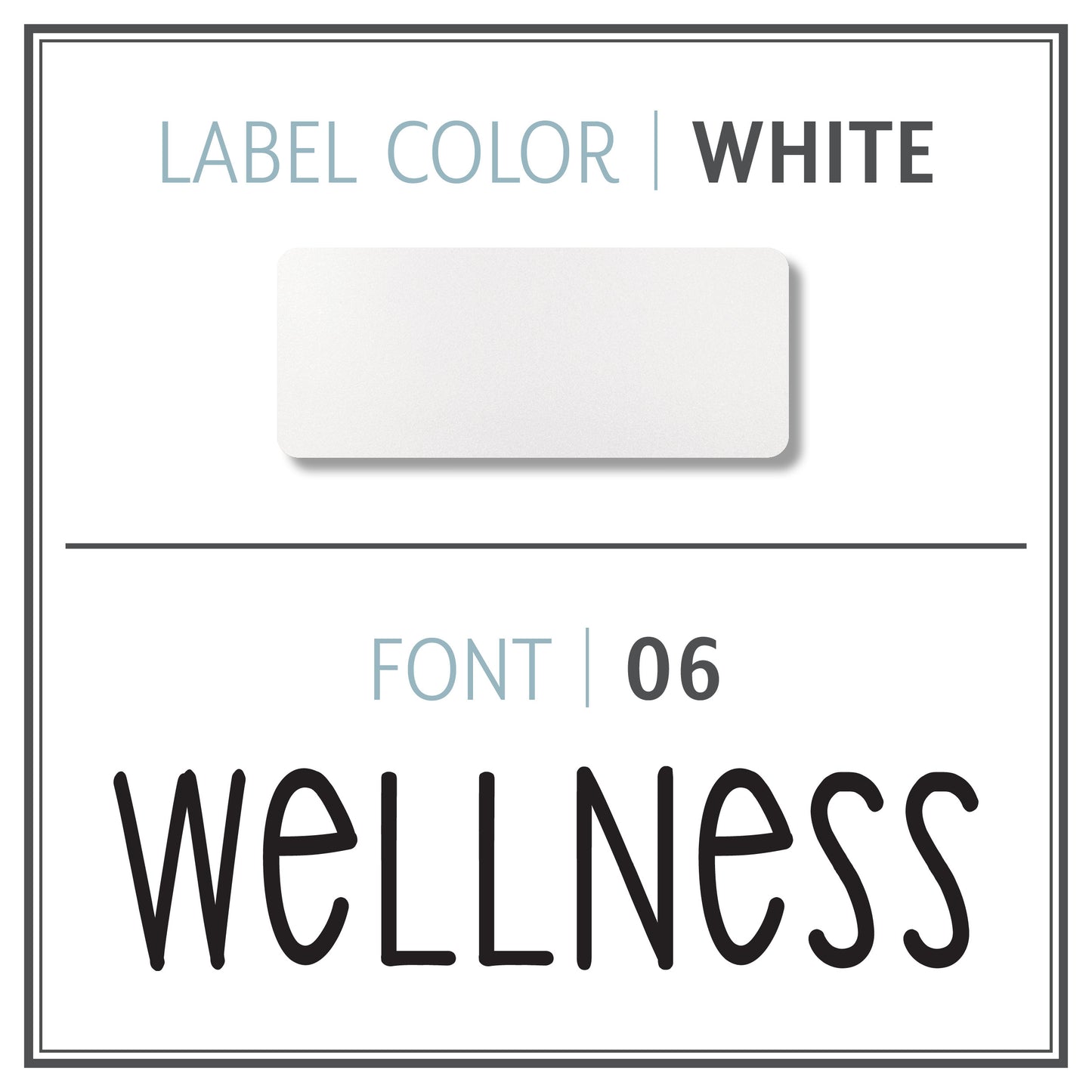 Custom Roller Bottle Label | Black OR White