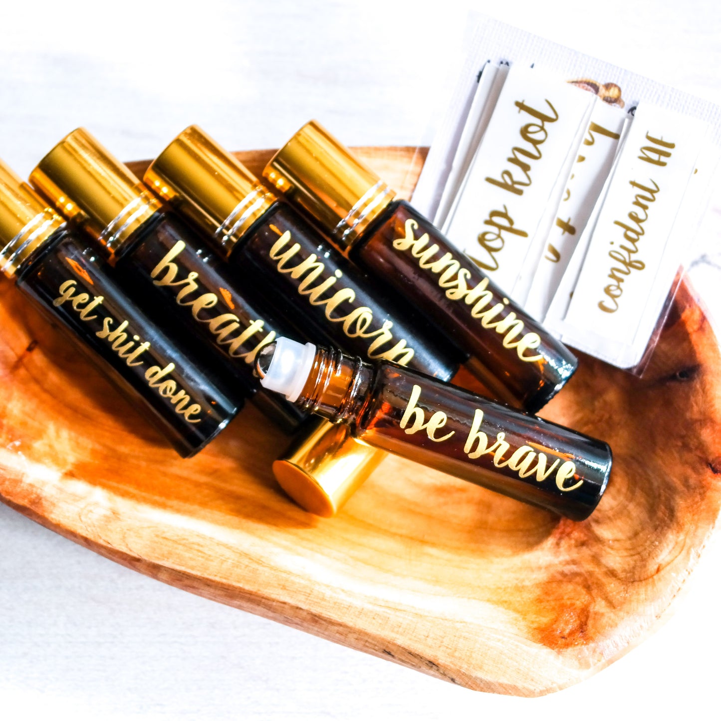 Custom Roller Bottle Label | Black OR White