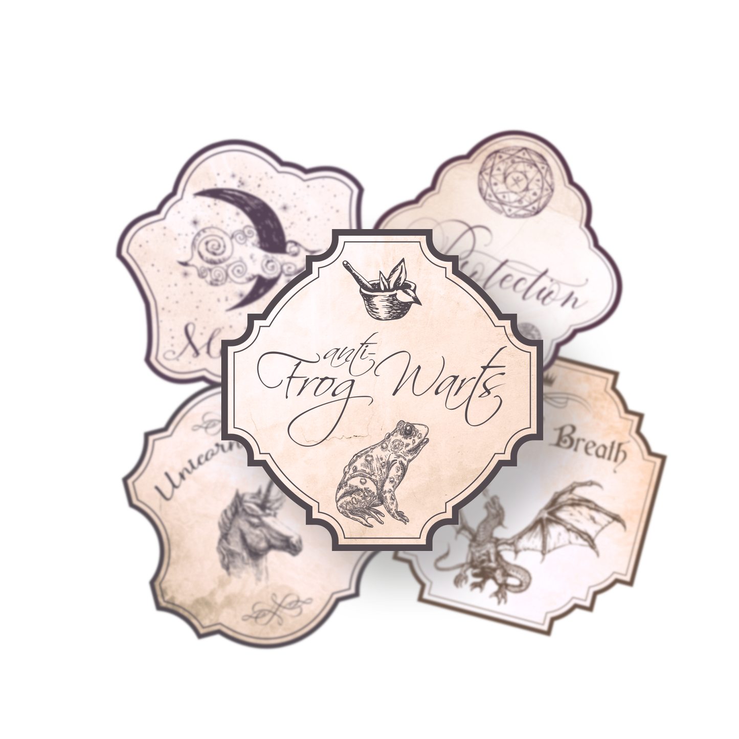 Halloween Potion Roller Label Collection