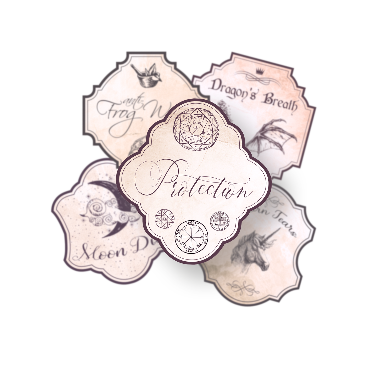 Halloween Potion Roller Label Collection
