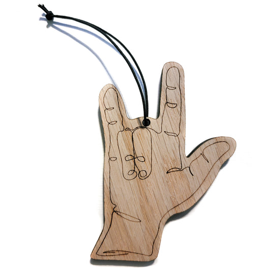 Wood Diffuser | ASL "I Heart You"