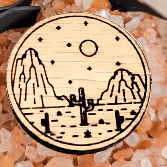 Wooden Car Vent Diffuser | Desert Medallion