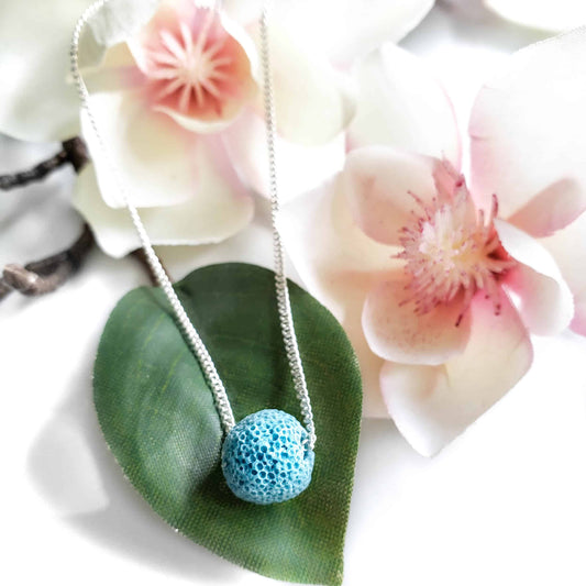 Teal Lava Diffuser Necklace