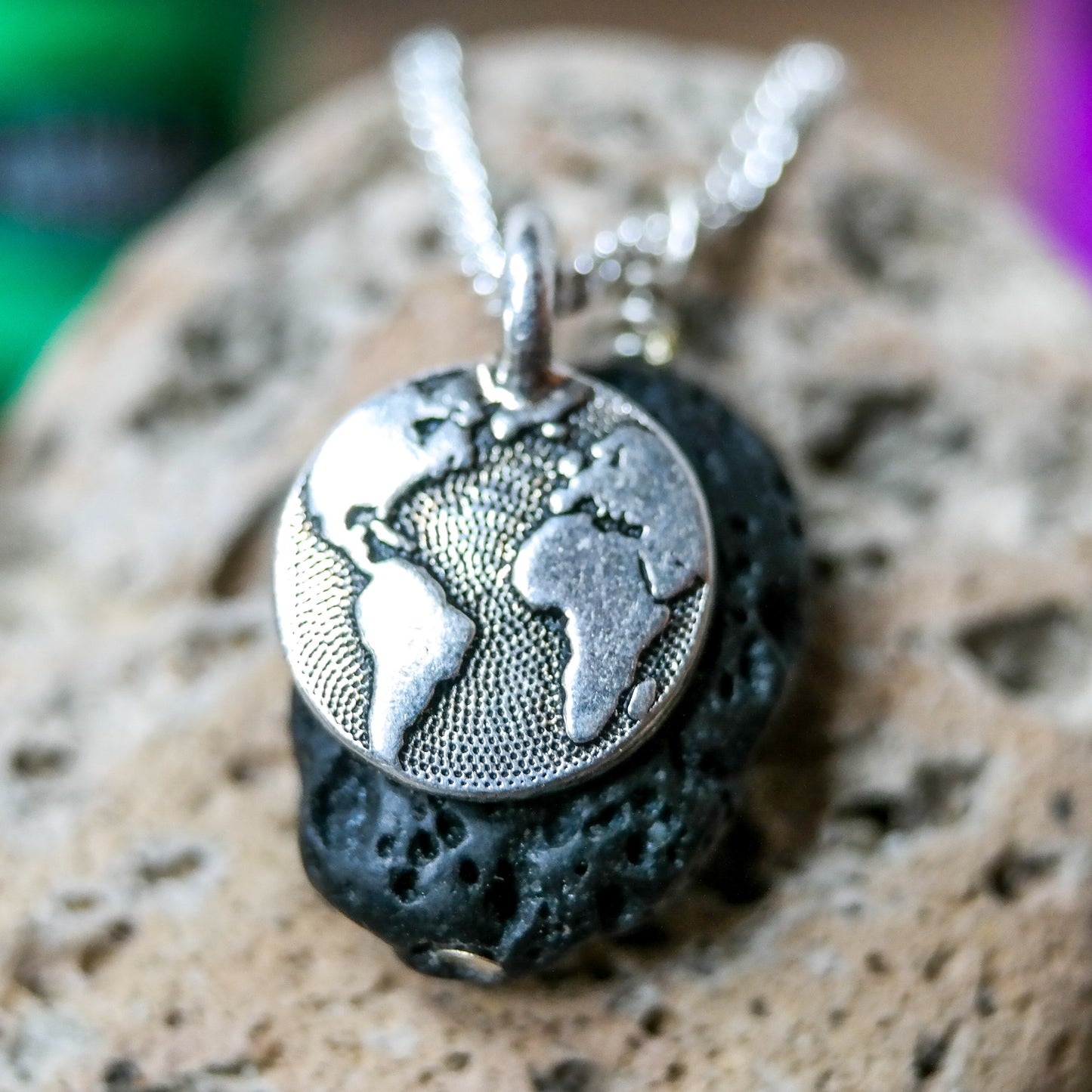 World Diffuser Necklace