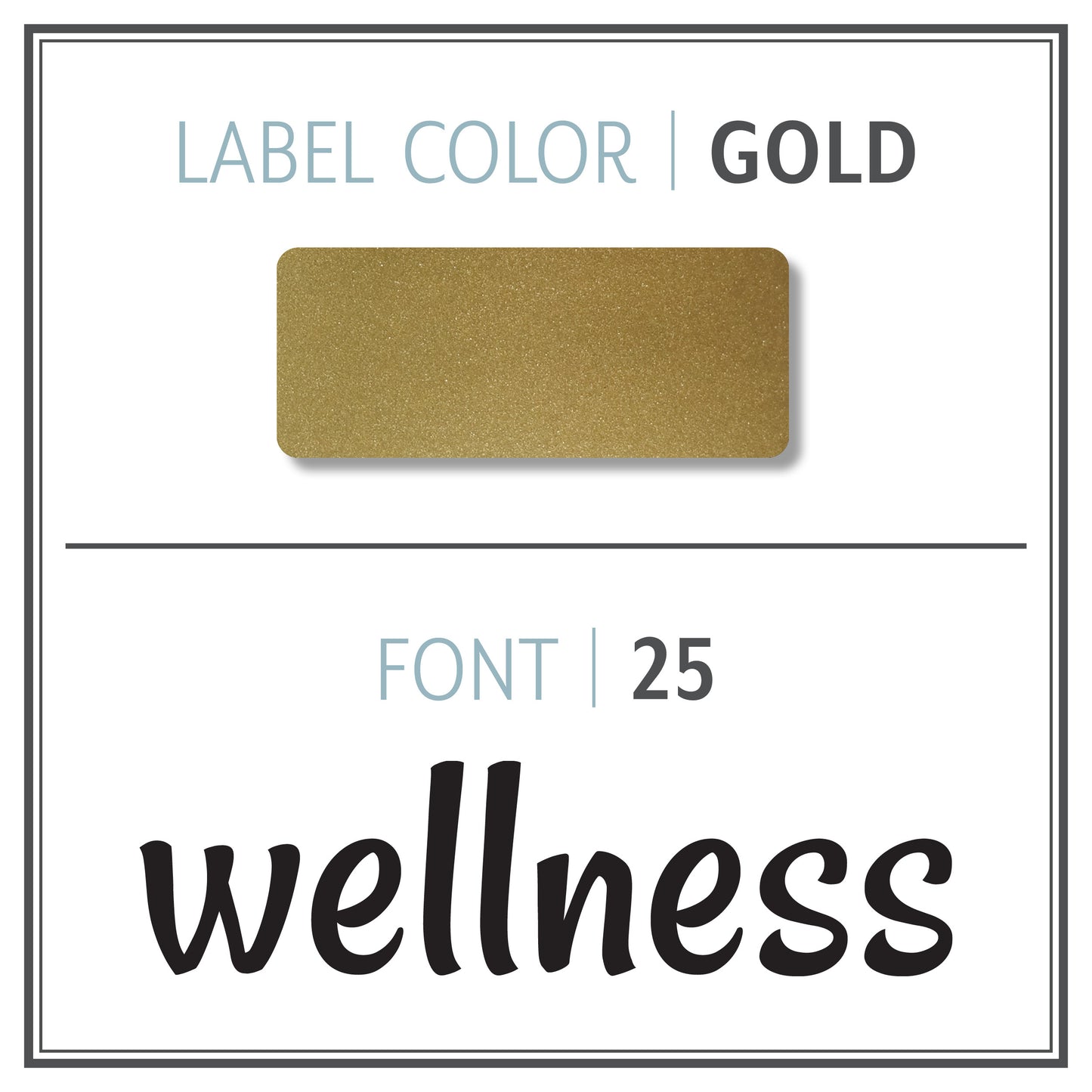 Custom Roller Bottle Label | Metallic