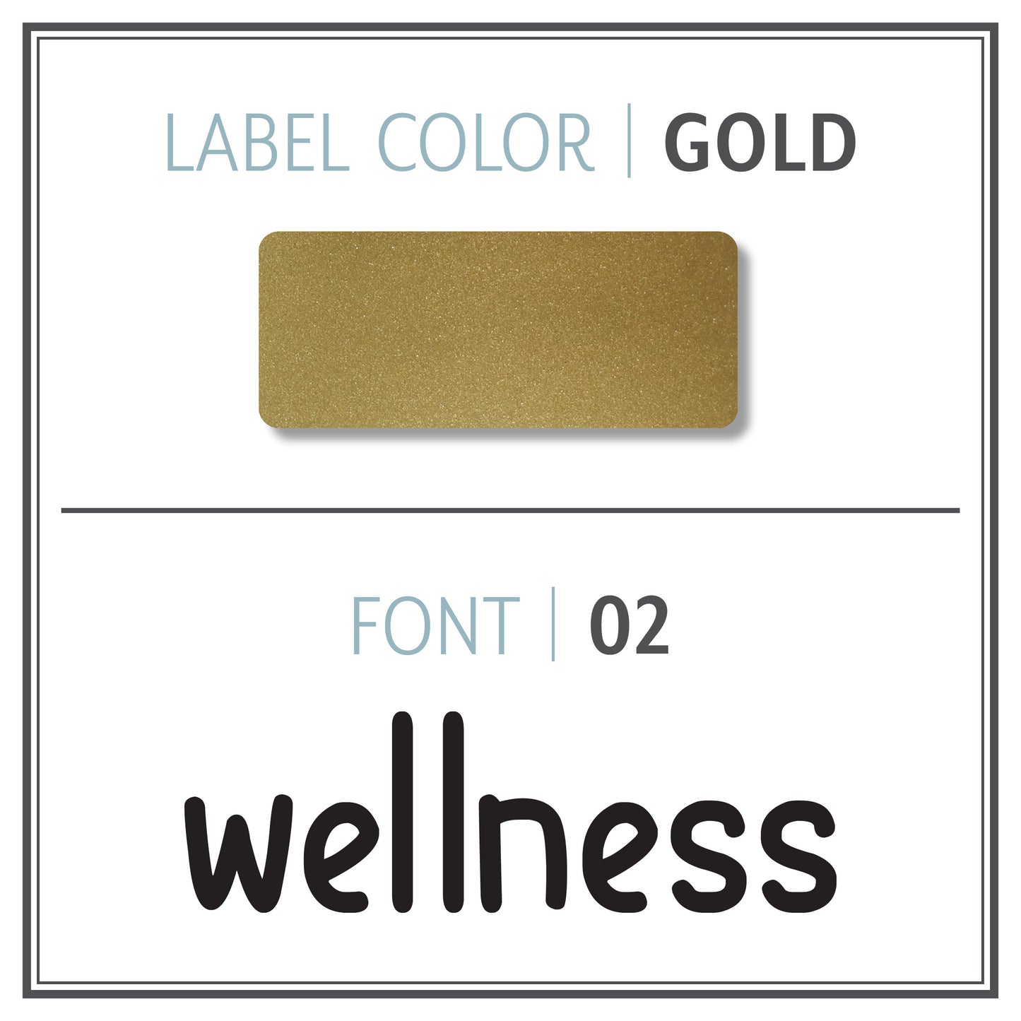 Custom Roller Bottle Label | Metallic