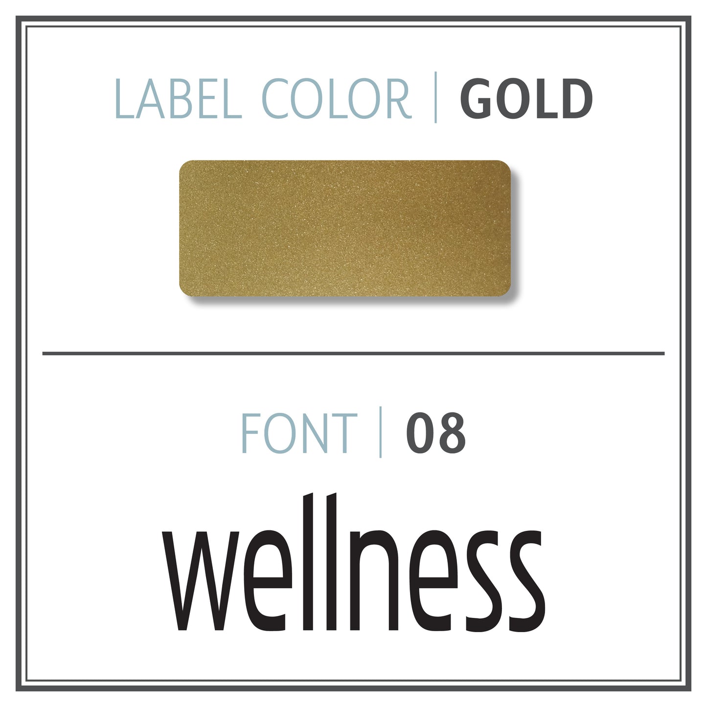 Custom Roller Bottle Label | Metallic