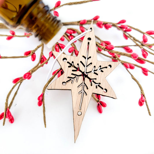 Christmas Wood Diffuser | Snowflake Star